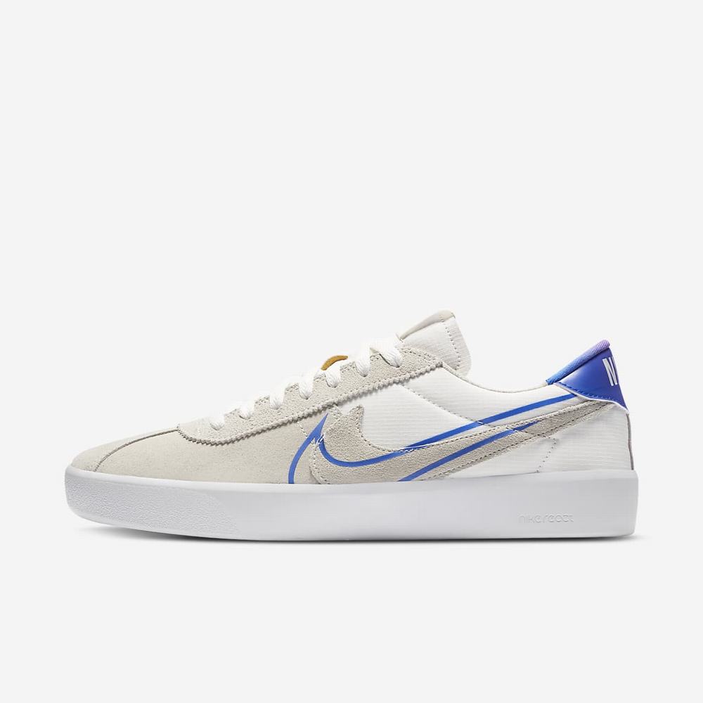 Chaussure De Skate Nike SB Bruin React T Blanche 5879-314 Summit White/Pink Blast/Pink Blast/Racer Blue Homme | TEK-82366081